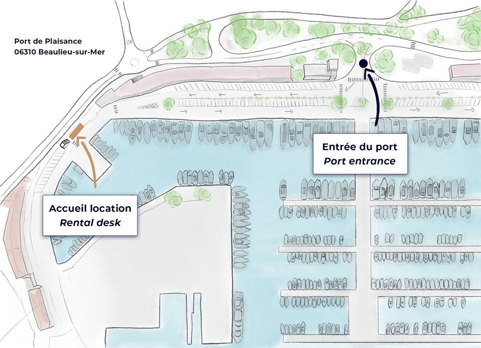 Map Marina Beaulieu Marine